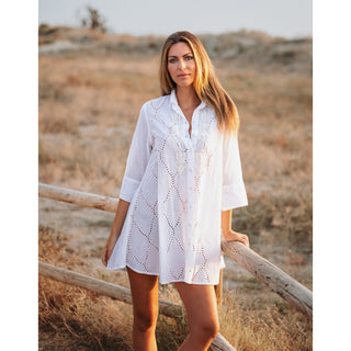 IB Aria White Shirt Dress