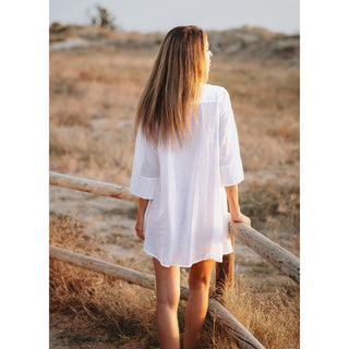 IB Aria White Shirt Dress