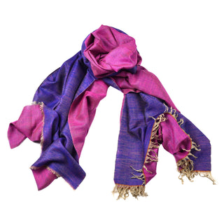 T544 Reversible Purple/Pink Shawl