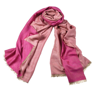 T543 Reversible Pink/Pink Shawl