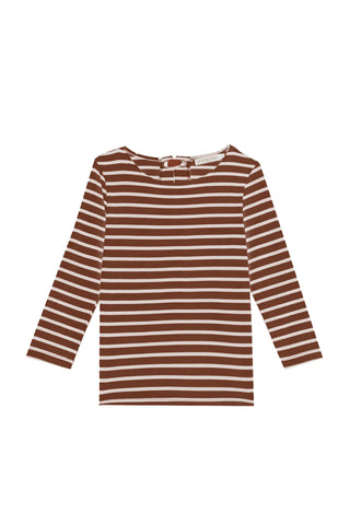 LPE Marjo bwn/ecru stripe top