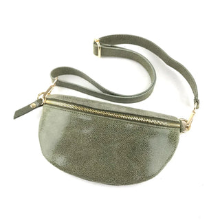 MF Bianca green almond bag