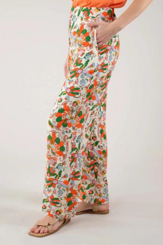 DL Sakura Floral Orange Pants