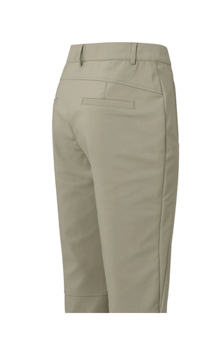 YAYA Slim Fit Trouser W Fancy Seams Winter Twig Beige