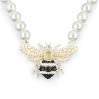 BS Queen Bee Pearl Statement Necklace